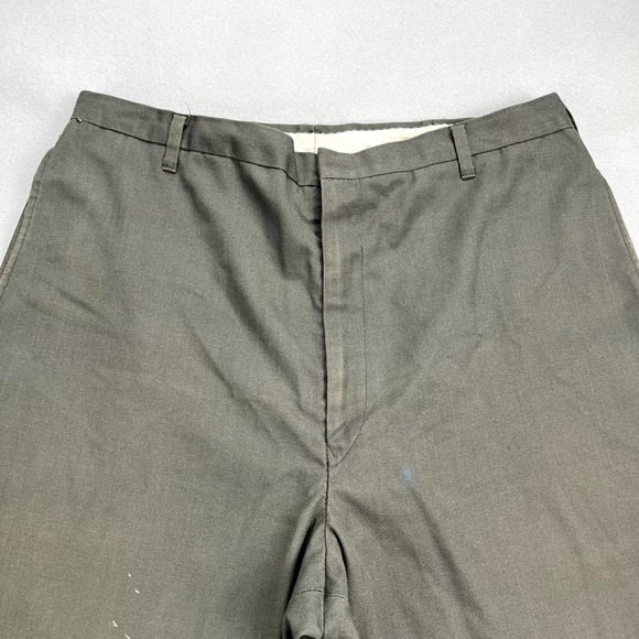 Vintage Levis Sta-Prest Pants Mens 31 Olive Green Straight Leg Dress Slacks 70s - Picture 2 of 15